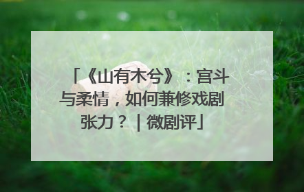 《山有木兮》：宫斗与柔情，如何兼修戏剧张力？｜微剧评