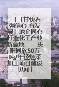 「甘快看·强信心 看发展」地企同心打造化工产业新高地——庆阳同欣50万吨/年轻烃深加工项目建设见闻