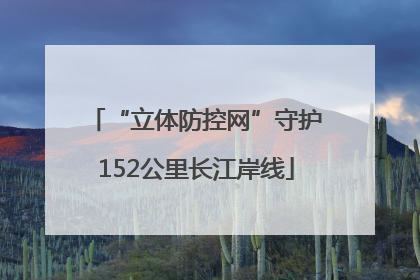 “立体防控网”守护152公里长江岸线