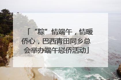 “粽”情端午，情暖侨心，巴西青田同乡总会举办端午慰侨活动
