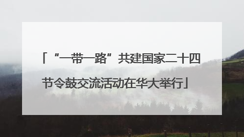 “一带一路”共建国家二十四节令鼓交流活动在华大举行