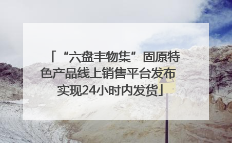 “六盘丰物集”固原特色产品线上销售平台发布 实现24小时内发货