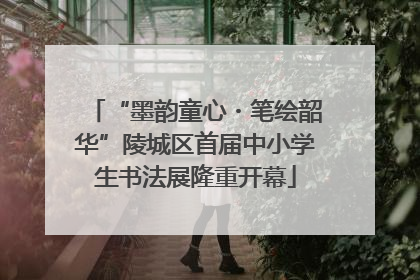 “墨韵童心・笔绘韶华”陵城区首届中小学生书法展隆重开幕