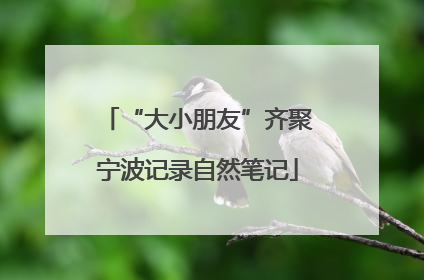 “大小朋友”齐聚宁波记录自然笔记