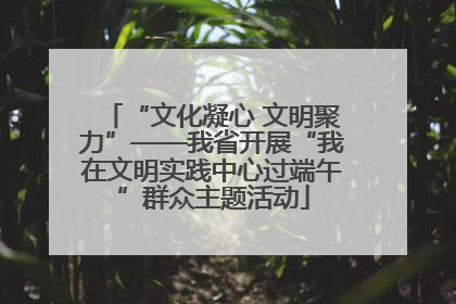 “文化凝心 文明聚力”——我省开展“我在文明实践中心过端午”群众主题活动