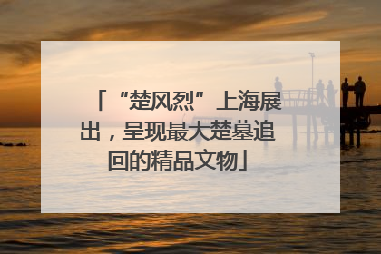 “楚风烈”上海展出，呈现最大楚墓追回的精品文物