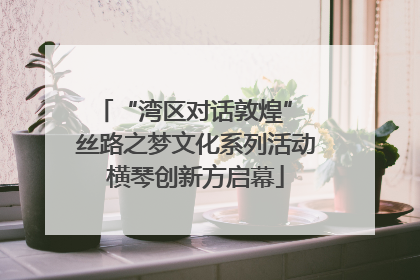 “湾区对话敦煌” 丝路之梦文化系列活动横琴创新方启幕