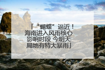“蝴蝶”逼近！海南进入风雨核心影响时段 今明天局地有特大暴雨