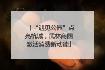 “遇见公园”点亮杭城，武林商圈激活消费新动能
