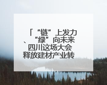 “链”上发力、“绿”向未来 四川这场大会释放建材产业转型升级新动能