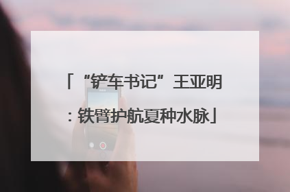 “铲车书记”王亚明：铁臂护航夏种水脉
