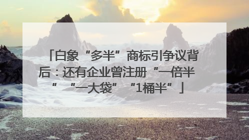 白象“多半”商标引争议背后：还有企业曾注册“一倍半”“一大袋”“1桶半”
