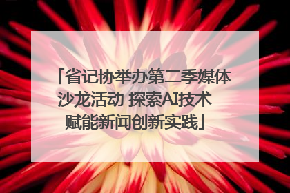 省记协举办第二季媒体沙龙活动 探索AI技术赋能新闻创新实践