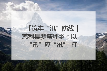 筑牢“汛”防线｜慈利县罗塔坪乡：以“迅”应“汛” 打赢暴雨防御战
