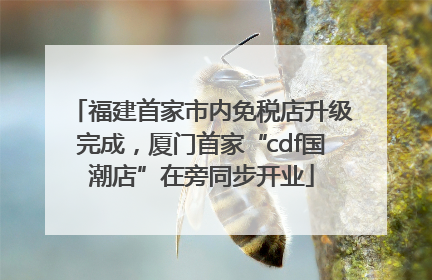 福建首家市内免税店升级完成，厦门首家“cdf国潮店”在旁同步开业