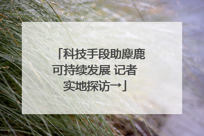 科技手段助麋鹿可持续发展 记者实地探访→
