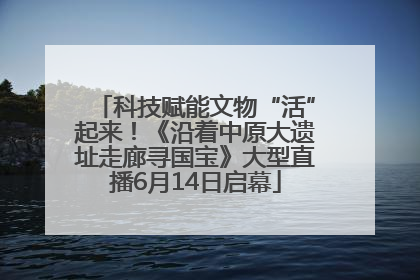 科技赋能文物“活”起来！《沿着中原大遗址走廊寻国宝》大型直播6月14日启幕
