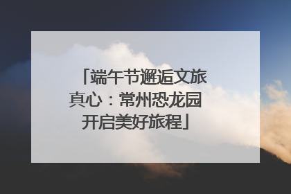 端午节邂逅文旅真心：常州恐龙园开启美好旅程