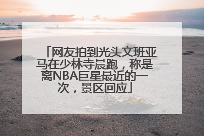 网友拍到光头文班亚马在少林寺晨跑，称是离NBA巨星最近的一次，景区回应