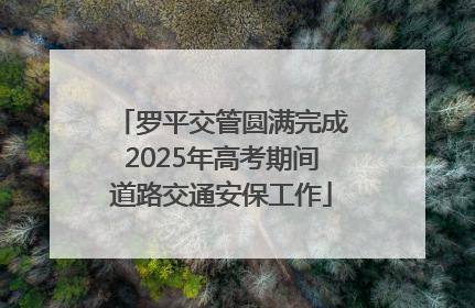 罗平交管圆满完成2025年高考期间道路交通安保工作