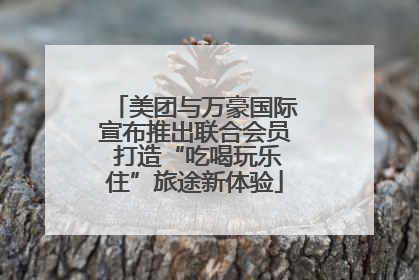 美团与万豪国际宣布推出联合会员 打造“吃喝玩乐住”旅途新体验
