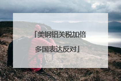 美钢铝关税加倍 多国表达反对