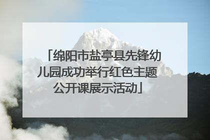 绵阳市盐亭县先锋幼儿园成功举行红色主题公开课展示活动