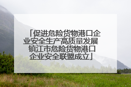 促进危险货物港口企业安全生产高质量发展 镇江市危险货物港口企业安全联盟成立