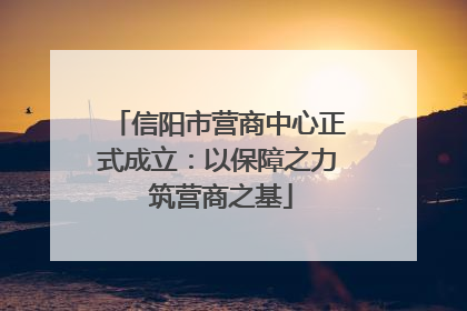 信阳市营商中心正式成立：以保障之力 筑营商之基