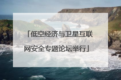 低空经济与卫星互联网安全专题论坛举行