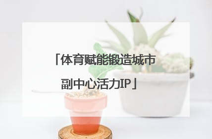 体育赋能锻造城市副中心活力IP