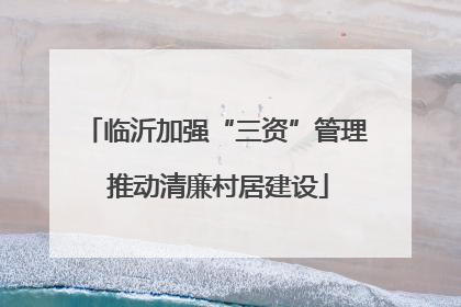临沂加强“三资”管理 推动清廉村居建设