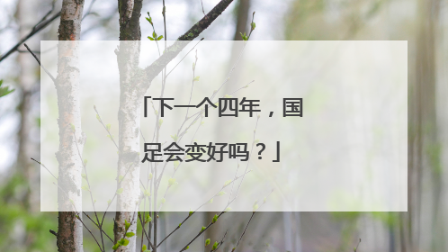 下一个四年，国足会变好吗？