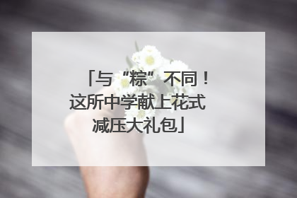 与“粽”不同！这所中学献上花式减压大礼包