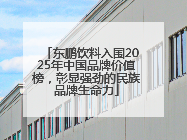 东鹏饮料入围2025年中国品牌价值榜，彰显强劲的民族品牌生命力