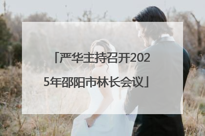 严华主持召开2025年邵阳市林长会议
