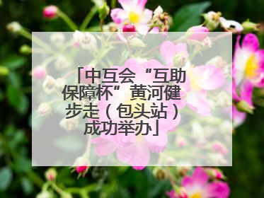 中互会“互助保障杯”黄河健步走（包头站）成功举办