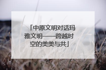中原文明对话玛雅文明——跨越时空的美美与共