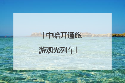 中哈开通旅游观光列车