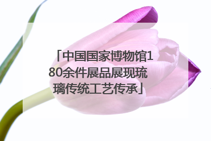 中国国家博物馆180余件展品展现琉璃传统工艺传承