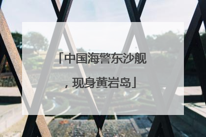 中国海警东沙舰，现身黄岩岛