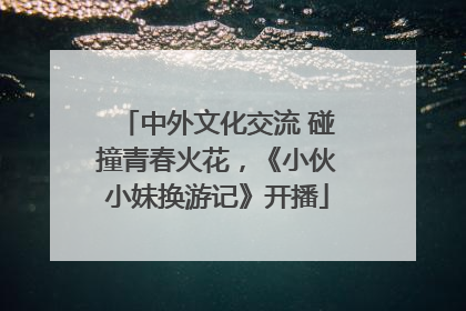 中外文化交流 碰撞青春火花，《小伙小妹换游记》开播