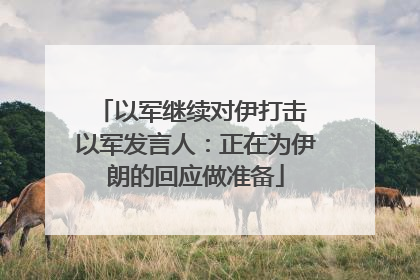 以军继续对伊打击 以军发言人：正在为伊朗的回应做准备