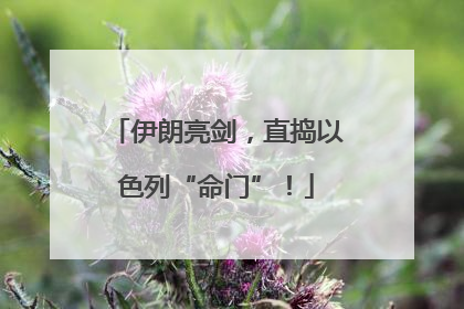 伊朗亮剑，直捣以色列“命门”！