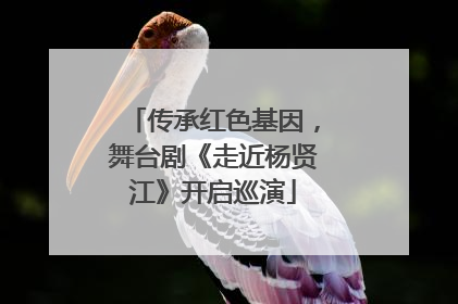 传承红色基因，舞台剧《走近杨贤江》开启巡演