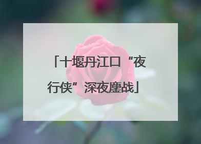 十堰丹江口“夜行侠”深夜鏖战