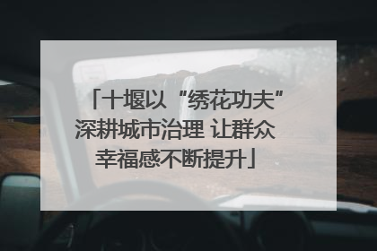 十堰以“绣花功夫”深耕城市治理 让群众幸福感不断提升