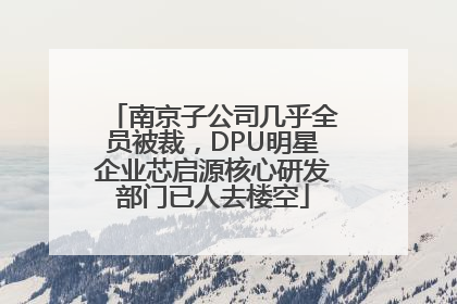 南京子公司几乎全员被裁，DPU明星企业芯启源核心研发部门已人去楼空