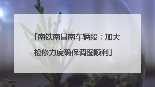 南铁南昌南车辆段：加大检修力度确保调图顺利