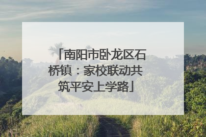 南阳市卧龙区石桥镇：家校联动共筑平安上学路